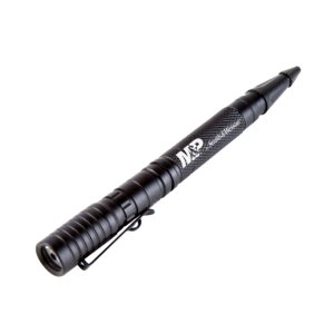 smith & wesson m&p delta force pl-10 aircraft aluminum tactical pen with 105 lumens flashlight for survival, hunting, outdoor and edc