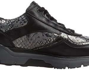 SANO by Mephisto Women's Volodia Walking Shoe,Black Smooth/Light Grey Queen/Dark Grey Ice,6.5 M US