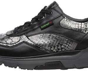 SANO by Mephisto Women's Volodia Walking Shoe,Black Smooth/Light Grey Queen/Dark Grey Ice,6.5 M US