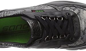 SANO by Mephisto Women's Volodia Walking Shoe,Black Smooth/Light Grey Queen/Dark Grey Ice,6.5 M US