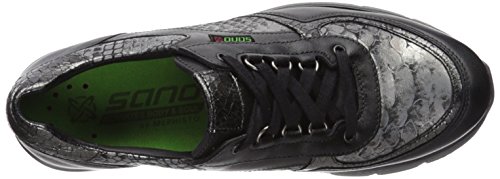 SANO by Mephisto Women's Volodia Walking Shoe,Black Smooth/Light Grey Queen/Dark Grey Ice,6.5 M US