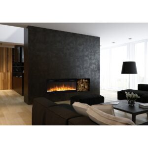 Regal Flame Lexington 35" Built-in Ventless Heater Recessed Wall Mounted Electric Fireplace - Pebble