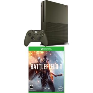 xbox one s 1tb console – battlefield 1 special edition bundle + battlefield 1 game