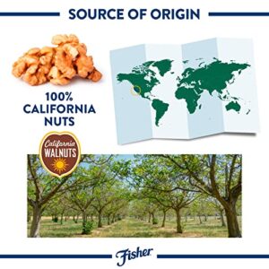 Fisher Chef's Naturals Chopped Walnuts 2lb, 100% California Unsalted Walnuts for Baking & Cooking, Snack Topping, Great with Yogurt & Cereal, Vegan Protein, Keto Snack, Gluten Free