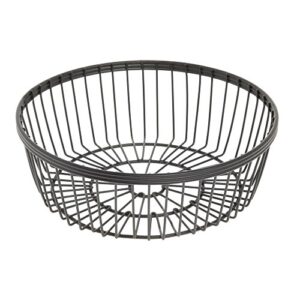 american metalcraft wbbr80 wire basket, rend black 8" dia