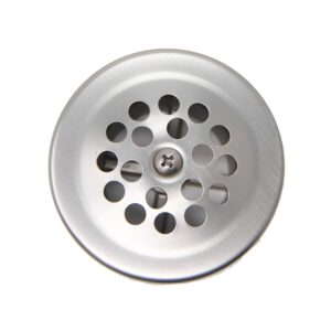 PF WaterWorks Bathtub/Bath Tub Drain Shoe Grid/Strainer Cover with Matching Screw;Brushed Nickel; PF0915-BN