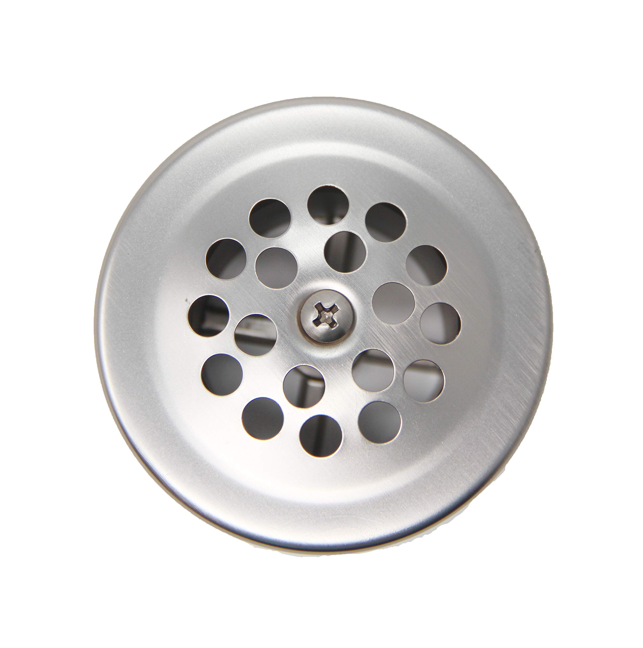 PF WaterWorks Bathtub/Bath Tub Drain Shoe Grid/Strainer Cover with Matching Screw;Brushed Nickel; PF0915-BN