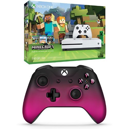 Xbox One S 500GB Console - Minecraft + Extra Controller Bundle