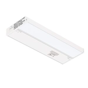 getinlight 3 color levels dimmable led under cabinet lighting with etl listed, 9-inch, warm white (2700k), soft white (3000k), bright white (4000k), white finished, in-0210-0