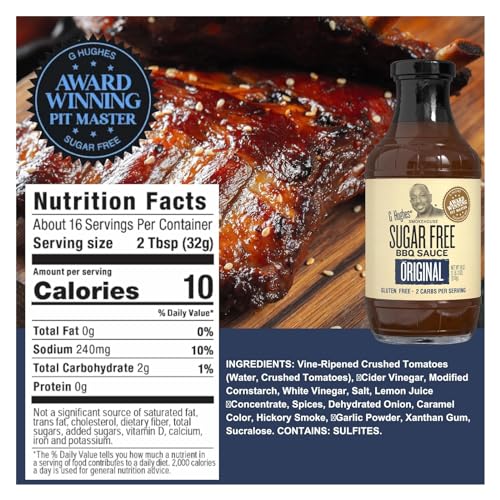 G Hughes Smokehouse Original Barbecue Sauce, 18 oz