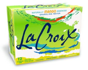 lacroix sparkling water, mango, 12 fl oz (pack of 12)