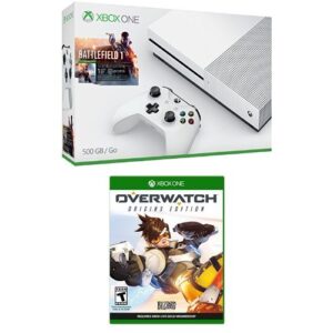 xbox one s 500gb console - battlefield 1 bundle + overwatch - origins edition game