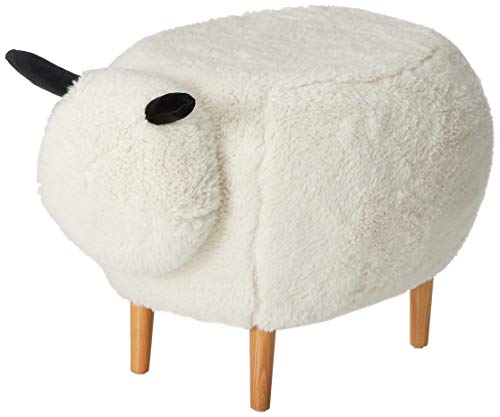 Christopher Knight Home Pearcy Furry Sheep Ottoman, White