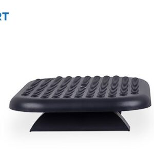 Mount-It! Ergonomic Foot Rest Under Desk | Adjustable Tilt Footrest with Textured Massage Surface | Work Footstool Under Office Desk Foot Support - Black