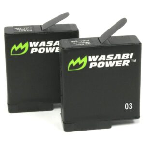 Wasabi Power Battery (2-Pack) for GoPro Hero 7 Black, Hero 6 Black, Hero 5 Black, Hero 2018