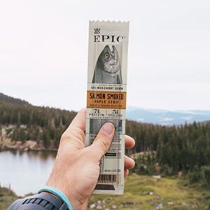 EPIC Smoked Salmon Strips, Wild Caught, Paleo Friendly, 20 ct, 0.8oz Strips