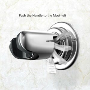 BOPai Vacuum Suction Cup Shower Head Holder,Adjustable 20 Degrees From the Wall