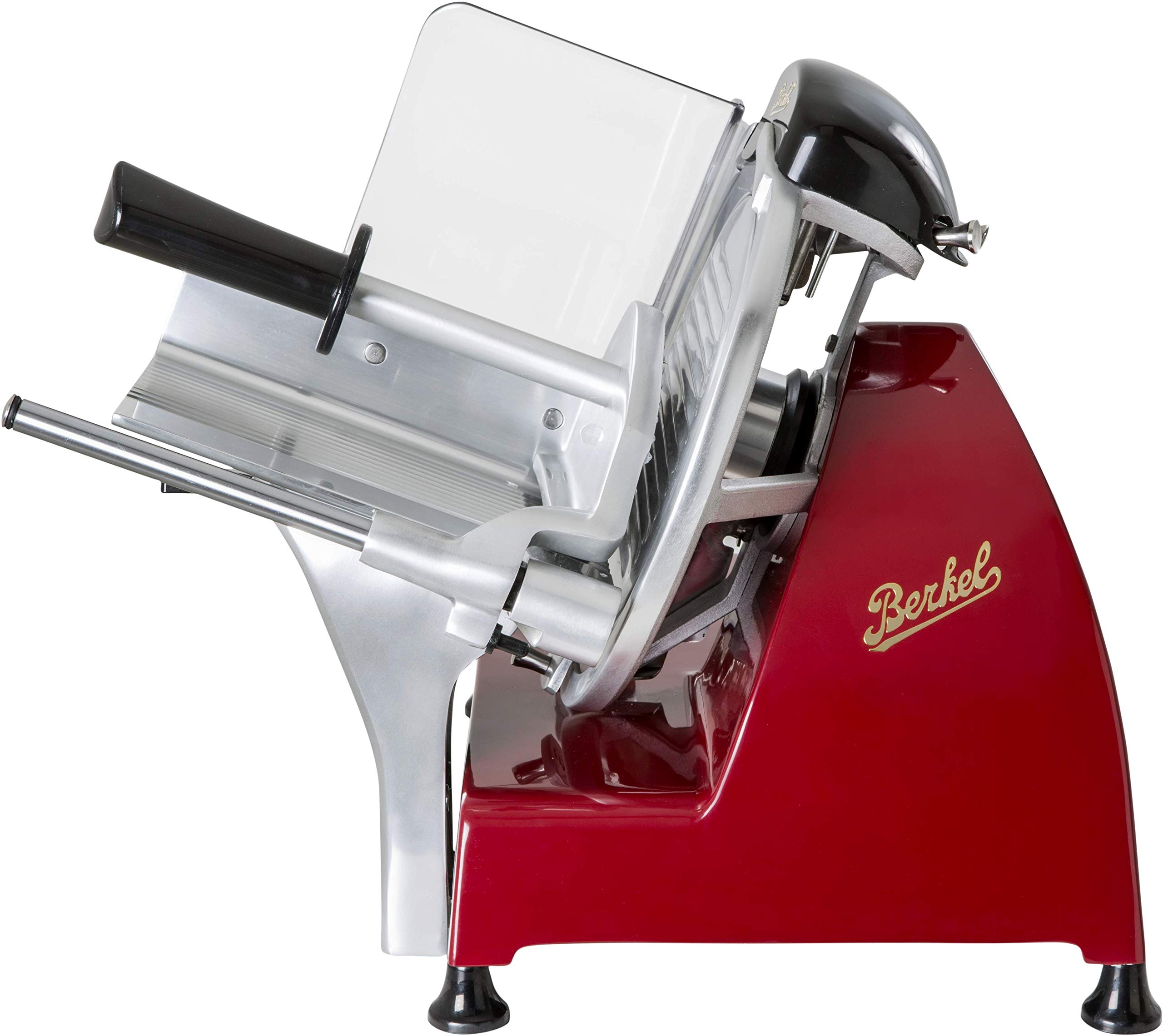 Berkel Red Line 250 Electric Food Slicer, Red, 10 inch Blade, Adjustable Thickness, Kitchen Appliance for Home Use