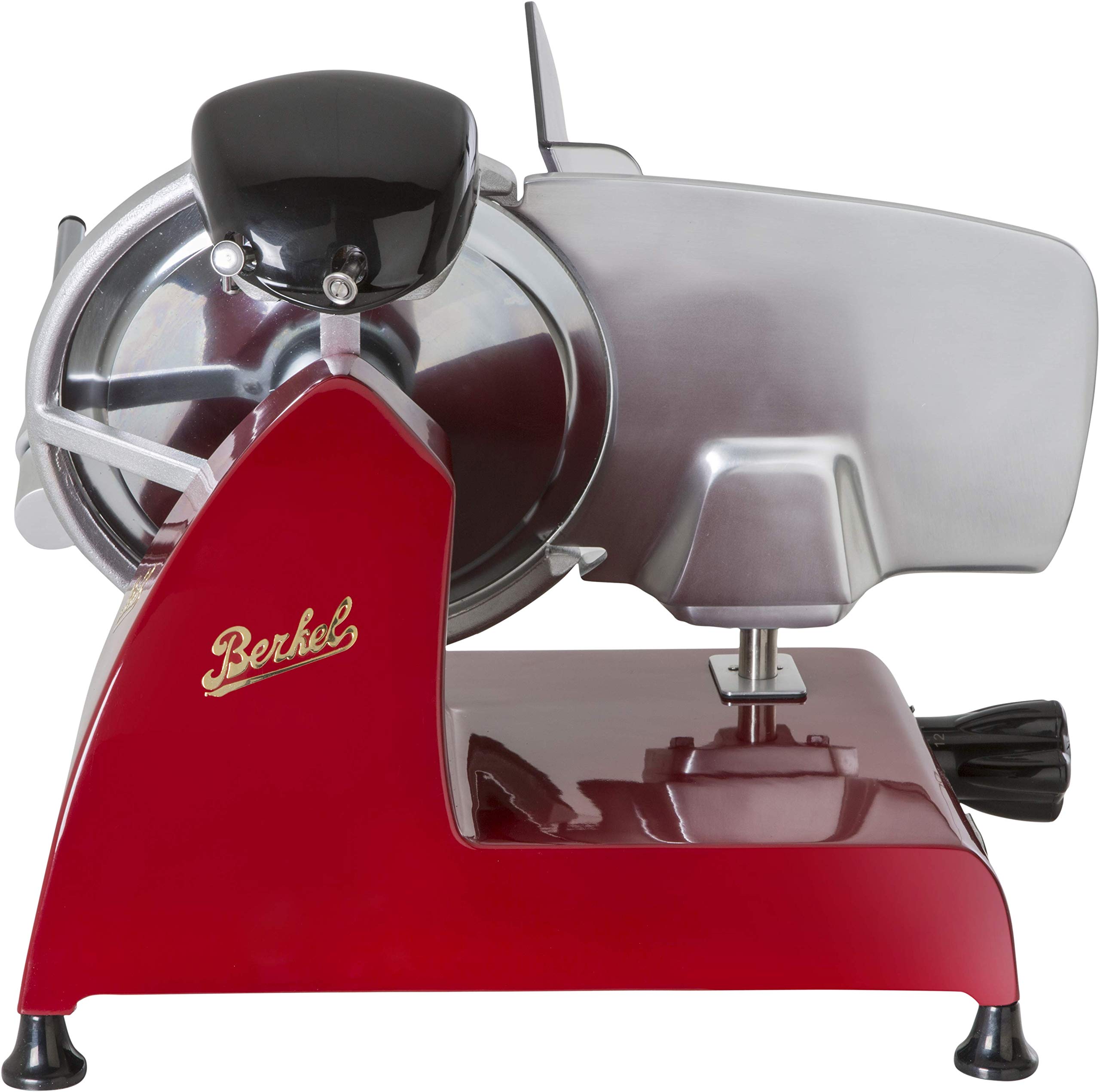 Berkel Red Line 250 Electric Food Slicer, Red, 10 inch Blade, Adjustable Thickness, Kitchen Appliance for Home Use