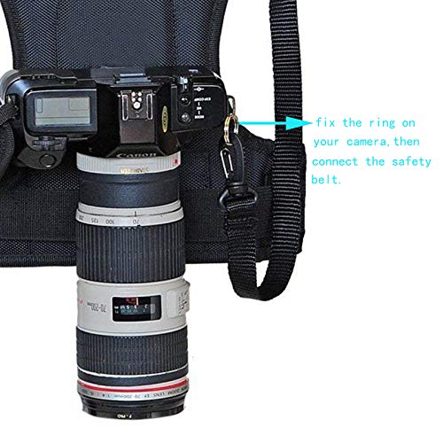 Nicama Multi Camera Carrying Chest Harness Vest System with Side Holster and Secure Straps for Canon Nikon Sony Panasonic Olympus DSLR Cameras