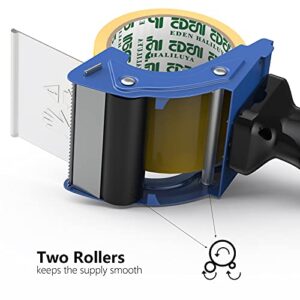 PROSUN Fast Reload 3 Inch Wide Large Tape Gun Dispenser Packing Packaging Sealing Cutter (TG04-BLU)