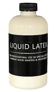 liquid latex 2 oz - professional grade for special effects makeup and mask making - dries translucent