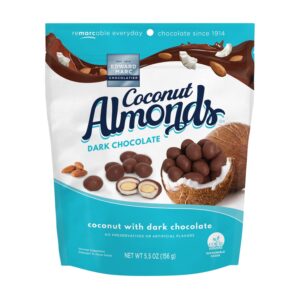 Edward Marc Chocolatier Coconut Almonds Dark Chocolate 32 oz. (1 bag of 32 oz.)