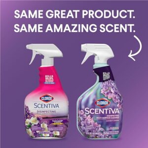 Clorox Scentiva Disinfecting Multi-Surface Cleaner, Lavender and Jasmine, 32 Fl Oz (Pack May Vary)