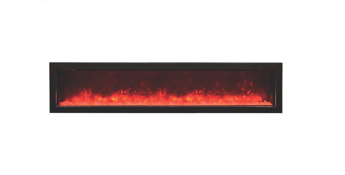 Amantii BI-72-SLIM Electric Fireplace - 72" Wide x 6 3/4" deep