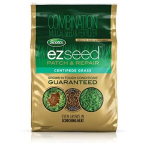 Scotts EZ Seed Patch and Repair Centipede Grass, 20 lb. - Combination Mulch, Seed, and Fertilizer - Tackifier Reduces Seed Wash-Away - Covers up to 445 sq. ft.