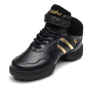 dkzsyim men and women's breathable dance sneaker boots split sole modern jazz ballroom performance sports dance shoe,b52,us 9
