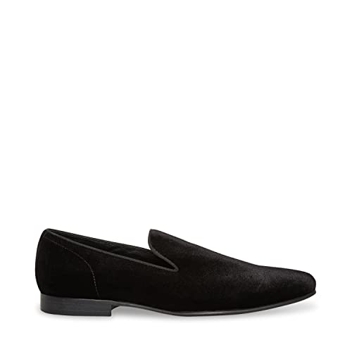 Steve Madden Men's Laight Loafer, Black Velvet, 9.5