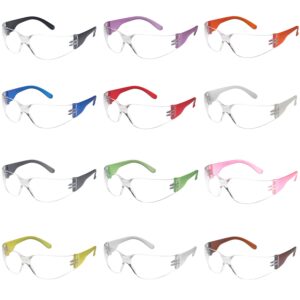 trust optics 12 pack safety glasses ansi z87+ certified protective eyewear goggles for men and women with uv eye protection