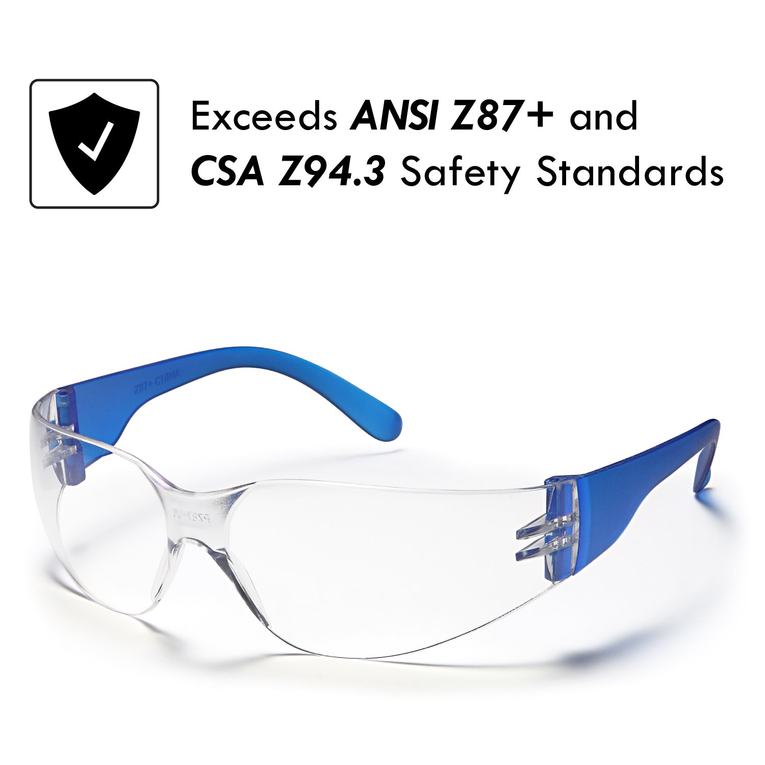 TRUST OPTICS 12 Pack Safety Glasses ANSI Z87+ Certified Protective Eyewear Goggles for Men and Women with UV Eye Protection