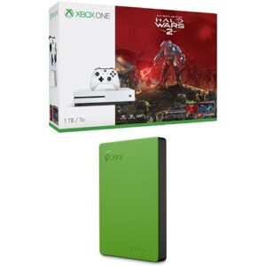 xbox one s 1tb console - halo wars 2 bundle + seagate 2tb green game drive for xbox