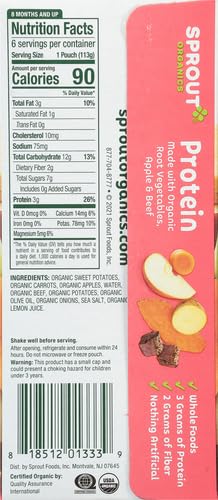 Sprout Organics Root Vegetables with Beef, 4 Oz Pouch