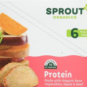 Sprout Organics Root Vegetables with Beef, 4 Oz Pouch