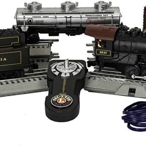 Lionel Pennsylvania Flyer LionChief 0-8-0 Freight Set with Bluetooth Capability, Electric O Gauge Model Train Set with Remote