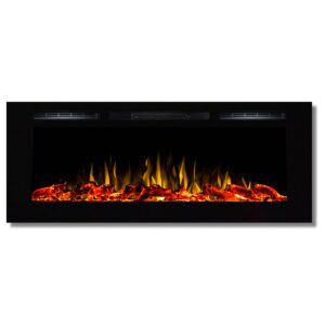 regal flame fusion 50Ó log built-in ventless recessed wall mounted electric fireplace better than wood fireplaces, gas logs, inserts, log sets, gas, space heaters, propane