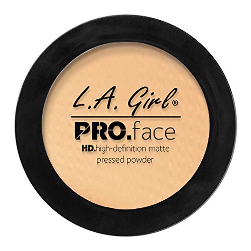 L.A. Girl Pro Face HD Matte Pressed Powder, Creamy Natural, 0.25 Ounce (Pack of 3) (GPP604)