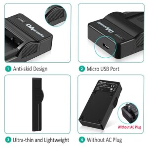 OAproda 2 Pack NB-11L Battery and USB Charger for Canon PowerShot ELph 180, Elph 360, ELph 190, Elph 110, Elph 130, Elph 135 is, Elph 150 is, SX420 is, SX410 is, SX400 is, A4000 is