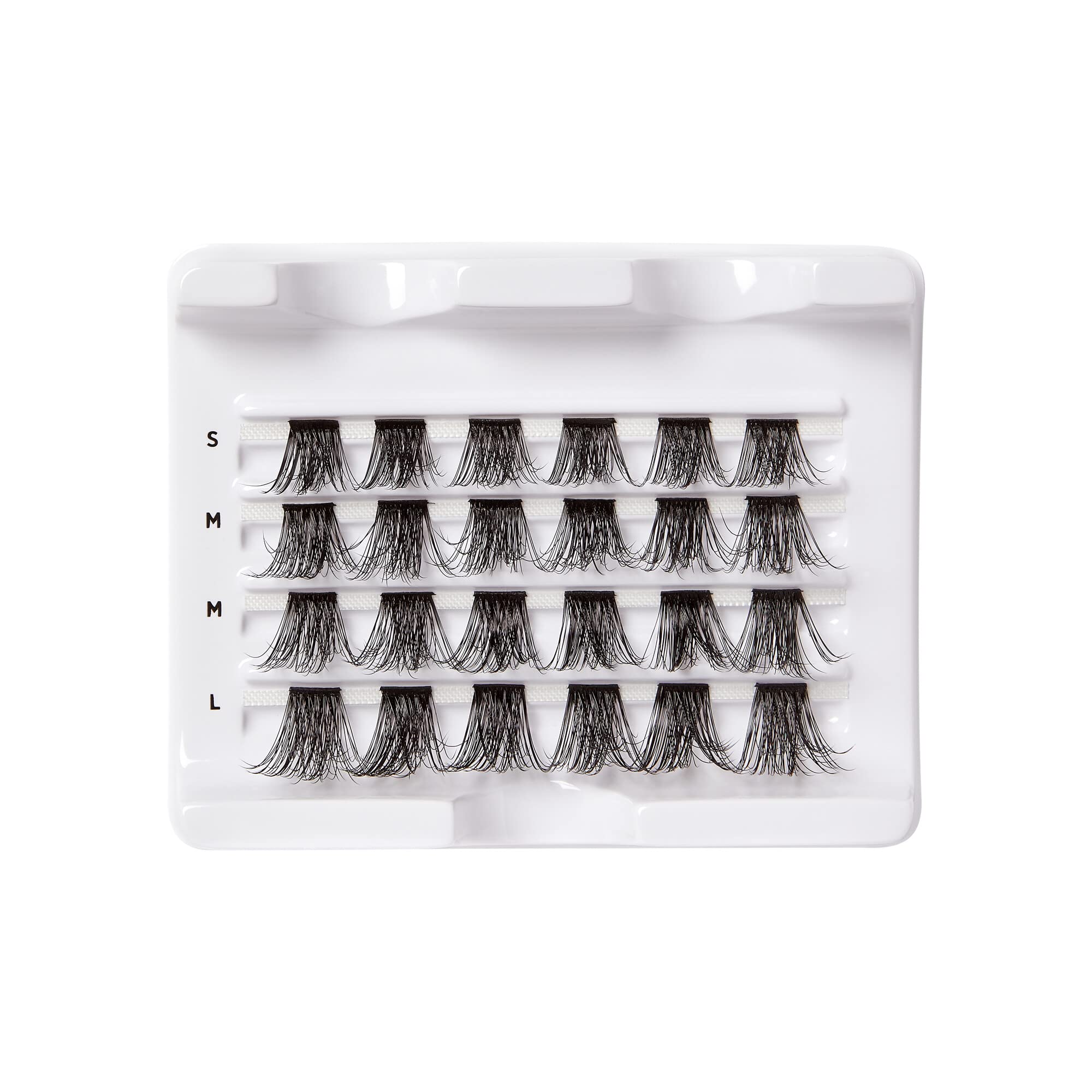 KISS Falscara Multipack False Eyelashes, Lash Clusters, Extra Drama Wisps', 18mm-20mm, Includes 24 Lash Wisps (6 Short, 12 Medium, 6 Long), Contact Lens Friendly, Easy to Apply, Reusable Strip Lashes