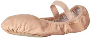 bloch women's dance belle full-sole leather ballet shoe/slipper, pink, 3 c us