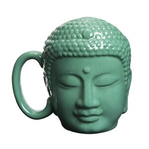 サンアート sunart san2665 porcelain funny tableware, big buddha, mug, 10.1 fl oz (300 ml), green, funny gift, birthday gift, funny goods, ranking, funny goods