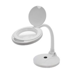 aven-26507 optivue 5-diopter [2.25x] led magnification desk lamp - white