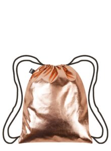 loqi metallic backpack, one size, rose gold