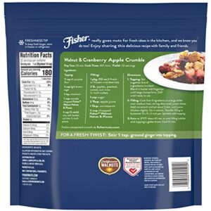 Fisher Chef's Naturals Walnut Halves & Pieces 2 lb, 100% California Unsalted Walnuts for Baking & Cooking, Snack Topping, Great with Yogurt & Cereal, Vegan Protein, Keto Snack, Gluten Free