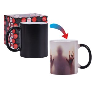 aiplutas color changing zombie mug hot cold heat sensitive color changing ceramic mug 11oz