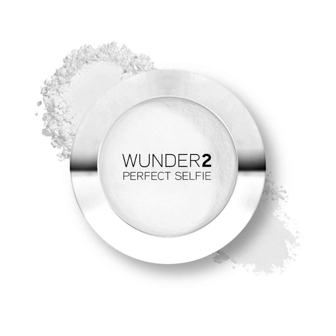 WUNDER2 PERFECT SELFIE Makeup Translucent Setting Powder HD Photo Finishing Pressed Compact Face Powder Mattifies Skin, Matte