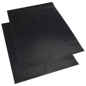 regency wraps spillmat, non-stick heavy-duty oven liner catches spills and prevents stuck-on mess in the oven for easy clean-up, bpa-free kitchen-friendly cooking accessory, 16"x23", black, pack of 2